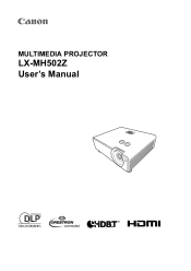 Canon LX-MH502Z Users Manual