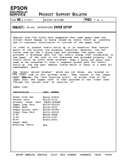 Epson CR-420i Product Support Bulletin(s)