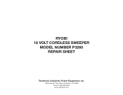 Ryobi P3260 Parts Diagram