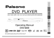 Palsonic DVD9200 Owners Manual
