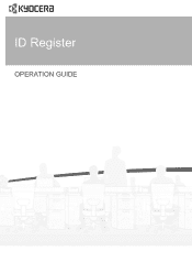 Kyocera FS-C2026MFP ID Register Operation Guide Rev-1