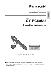 Panasonic CY-RC50KU Operating Instructions