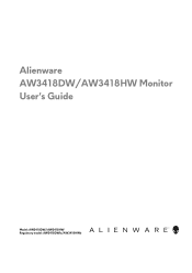 Dell Alienware 34 AW3418HW Alienware AW3418HW Users Guide