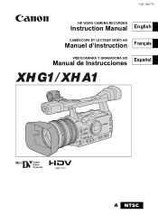 Canon 1191B001 XH G1 XH A1 Instruction Manual