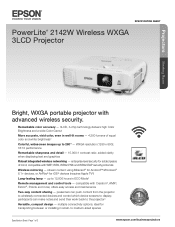 Epson PowerLite 2142W Product Specifications