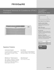 Frigidaire FFRP152HT7 Product Specifications Sheet
