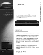 Toshiba DVR620 Printable Spec Sheet