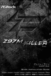 ASRock Fatal1ty Z97M Killer Quick Installation Guide