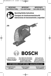 Bosch 120V Operating Instructions