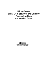 HP LH4r Pedestal-to-Rack Conversion Guide