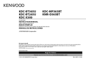 Kenwood KDC-BT365U User Manual