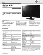 LG 28LF4520 Specification - English