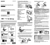Sony HDR-AS50 Startup Guide