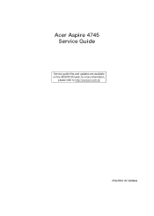 Acer Aspire 4745 Service Guide