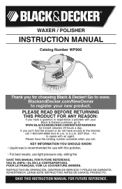 Black & Decker WP900 Instruction Manual