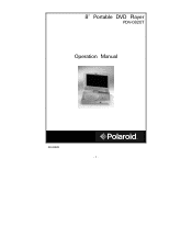 Polaroid PDV-0820T Operation Manual