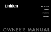 Uniden DXI5186-2 English Owners Manual