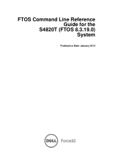 Dell Force10 S4820T FTOS Command Reference Guide