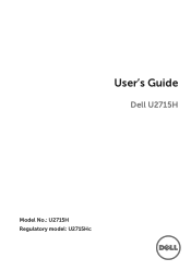 Dell U2715H Dell  Users Guide