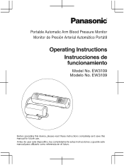 Panasonic EW-3109 Operating Instructions