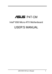 Asus P4T-CM Motherboard DIY Troubleshooting Guide