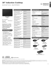 Bosch NITP060UC Product Spec Sheet 1
