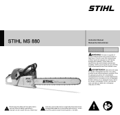 Stihl MS 880 Instruction Manual