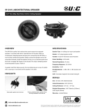 URC SP-DV6 Spec Sheet