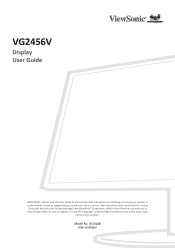 ViewSonic VG2456V User Guide English