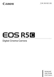 Canon EOS R5 C Advanced User Guide PHOTO edition