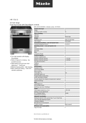 Miele HR 1724 G Product sheet