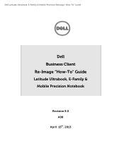 Dell Latitude 3330 E-Family Re-Image Guide