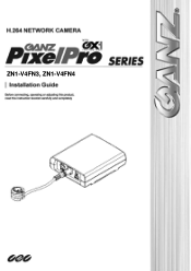 Ganz Security DFS-H37-4 ZN1-V4FN4 (IP Pinhole) Camera Manual