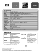 HP RY883AA#ABA HP Media Center Desktop PC -  (English) 864 & 864n Product Datasheet and Product Specifications