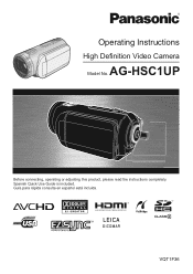 Panasonic HSC1 AGHSC1U User Guide
