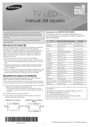 Samsung UN50EH6000F User Manual Ver.1.0 (Spanish)