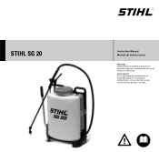 Stihl SG 20 Product Instruction Manual