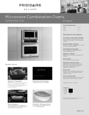 Frigidaire FGMC2765PB Product Specifications Sheet