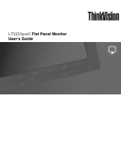 Lenovo ThinkVision LT2223p 21.5in LCD Monitor ThinkVision LT2223p 21.5-inch FHD LED Backlit LCD Monitor - Publications