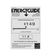 Frigidaire FFRE1833U2 Energy Guide
