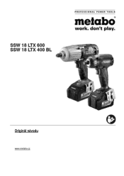Metabo SSW 18 LTX 400 BL Operating Instructions 4