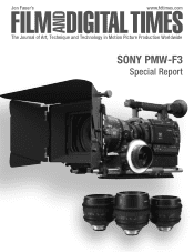Sony PMWF3L/RGB Product Brochure (Film and Digital Times PMW-F3 Special Report)