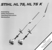 Stihl HL 75 Instruction Manual