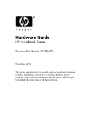 HP Pavilion zv5000 Hardware Guide