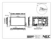 NEC X461S Mechanical Drawing