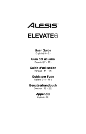 Alesis Elevate 6 active User Manual