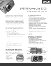 Epson PowerLite 8300i Product Brochure