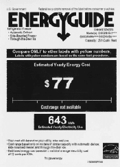 GE GSE25HSHSS Energy Guide