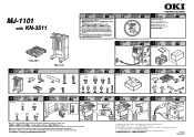 Oki CX1145MFP CX1145 MFP  MJ-1101 Multi Position Fiinisher Install (English, Fran栩s, Espa?ol, Portugu鱩