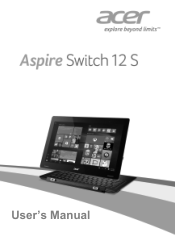 Acer Aspire Switch SW7-272 User Manual W10